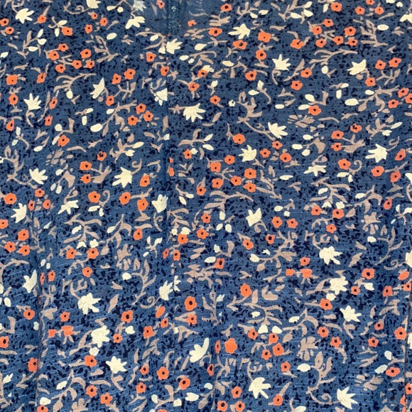 Lucky Brand Floral Peplum Waist Blouse - Picture 9 of 15